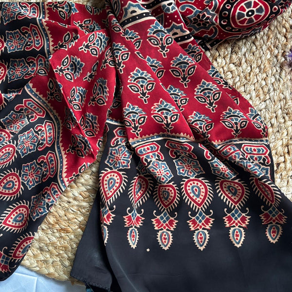 Ajrakh Stole 02