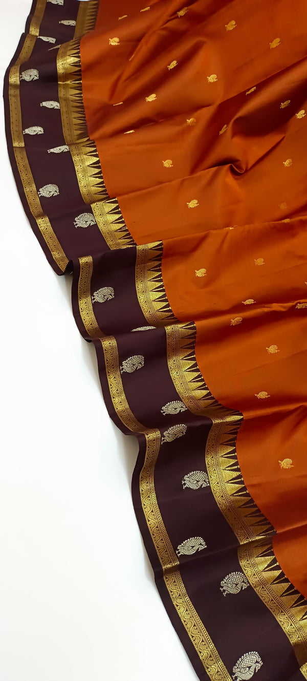 Burnt Orange & Brown