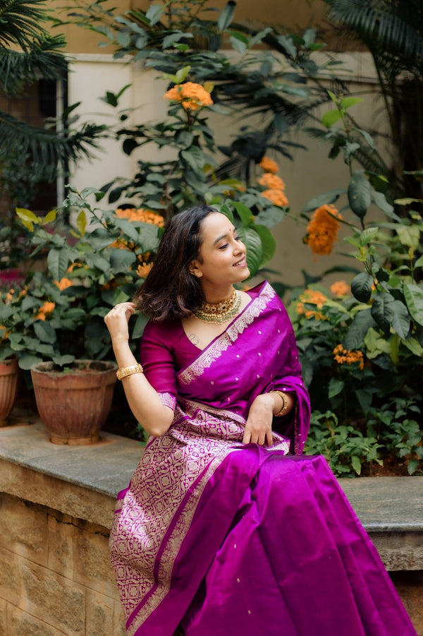 Purple Banarasi